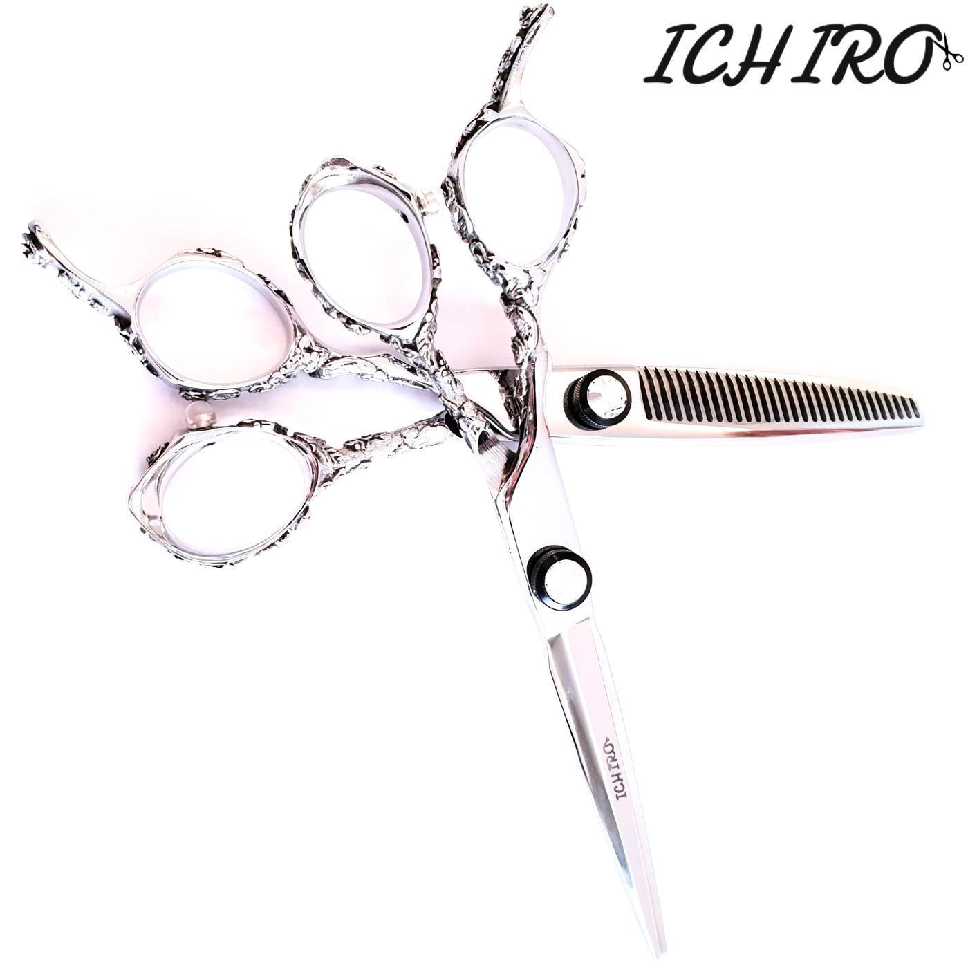 Ichiro Lefty Rose Cutting & Thinning Hair Scissors Set logo