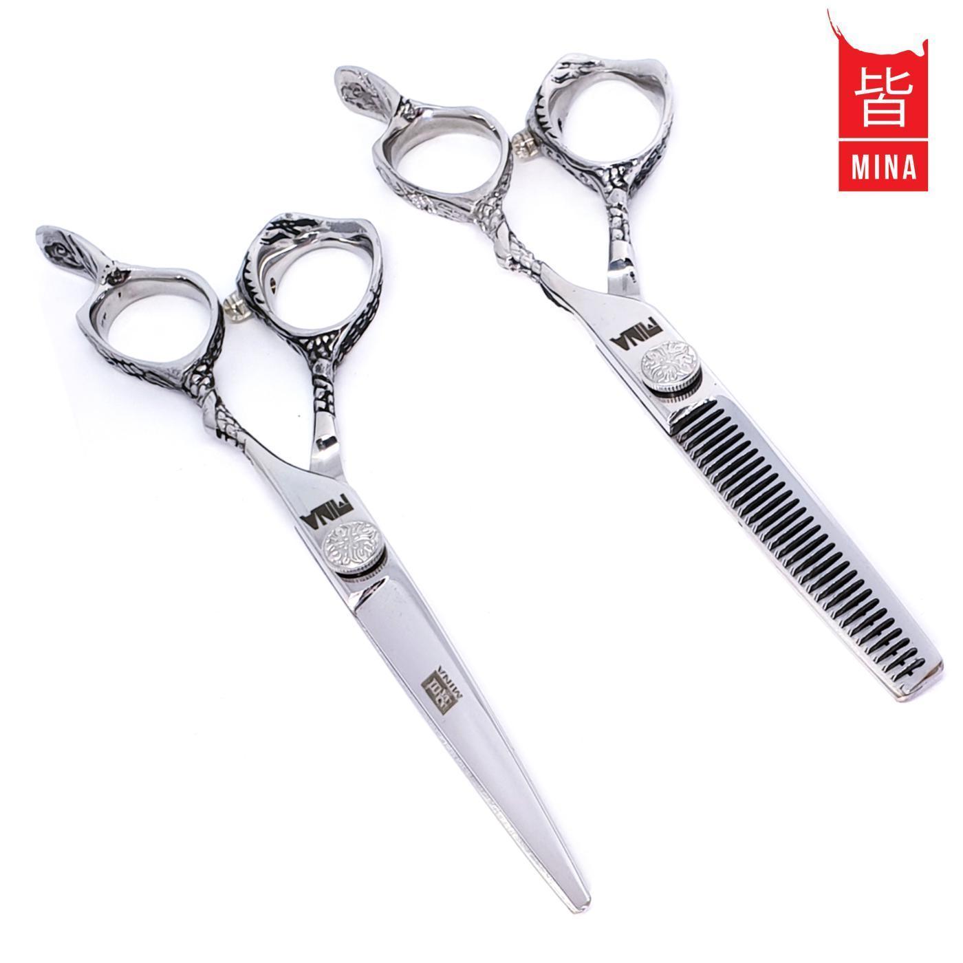 Mina Sakura Hair Scissor Set | Cutting & Thinning Kit logo